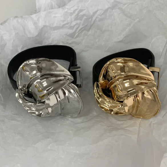 Wholesale Jewelry Casual Hip-Hop Retro Flower Pu Leather Alloy Gold Plated Silver Plated Patchwork Plating Metal Wristband