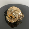 Wholesale Jewelry Casual Hip-Hop Retro Flower Pu Leather Alloy Gold Plated Silver Plated Patchwork Plating Metal Wristband