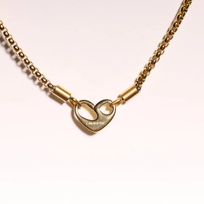 Wholesale Jewelry Casual MAMA Heart Shape 201 Stainless Steel 304 Stainless Steel 18K Gold Plated Necklace