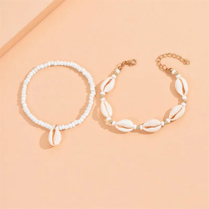 Wholesale Jewelry Casual Marine Style Shell Shell Beaded Anklet