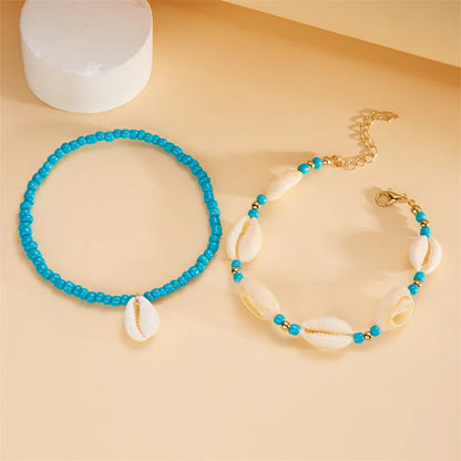 Wholesale Jewelry Casual Marine Style Shell Shell Beaded Anklet