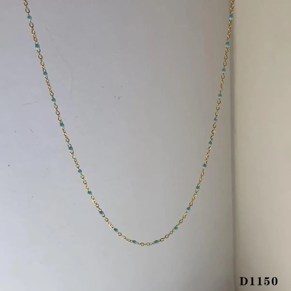 Wholesale Jewelry Casual Modern Style Color Block 304 Stainless Steel 16K Gold Plated White Gold Plated Gold Plated Enamel Plating Necklace