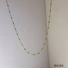 Wholesale Jewelry Casual Modern Style Color Block 304 Stainless Steel 16K Gold Plated White Gold Plated Gold Plated Enamel Plating Necklace