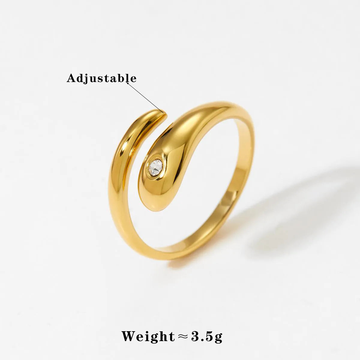 Wholesale Jewelry Casual Modern Style Heart Shape Bow Knot 304 Stainless Steel Shell Diamond 16K Gold Plated White Gold Plated Gold Plated Inlay Open Rings