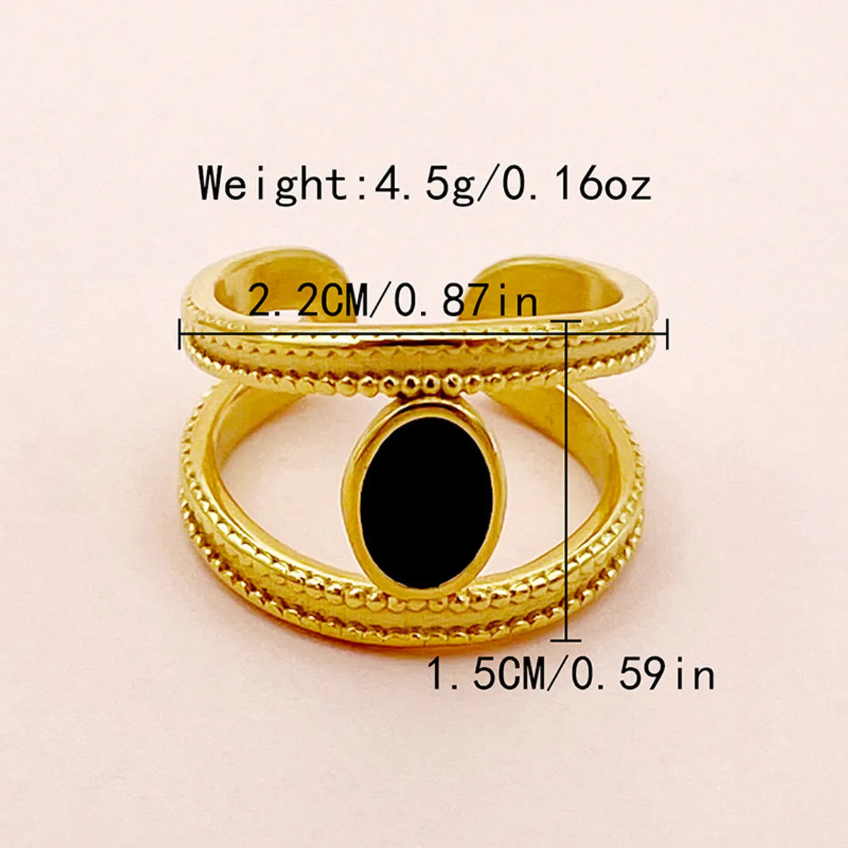 Wholesale Jewelry Casual Modern Style Roman Style Geometric Heart Shape 304 Stainless Steel Zircon 14K Gold Plated Enamel Plating Inlay Rings