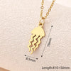 Wholesale Jewelry Casual Modern Style Simple Style Animal Snake Butterfly 304 Stainless Steel Gold Plated Polishing Plating Pendant Necklace