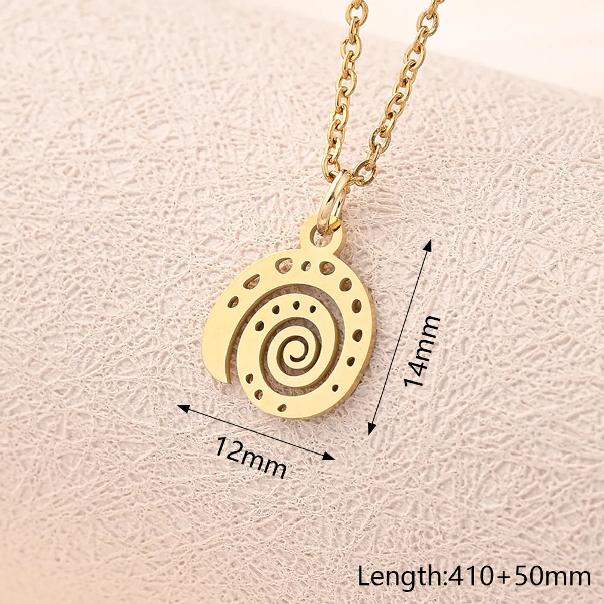 Wholesale Jewelry Casual Modern Style Simple Style Compass Mermaid Snowflake 304 Stainless Steel Gold Plated Polishing Plating Pendant Necklace