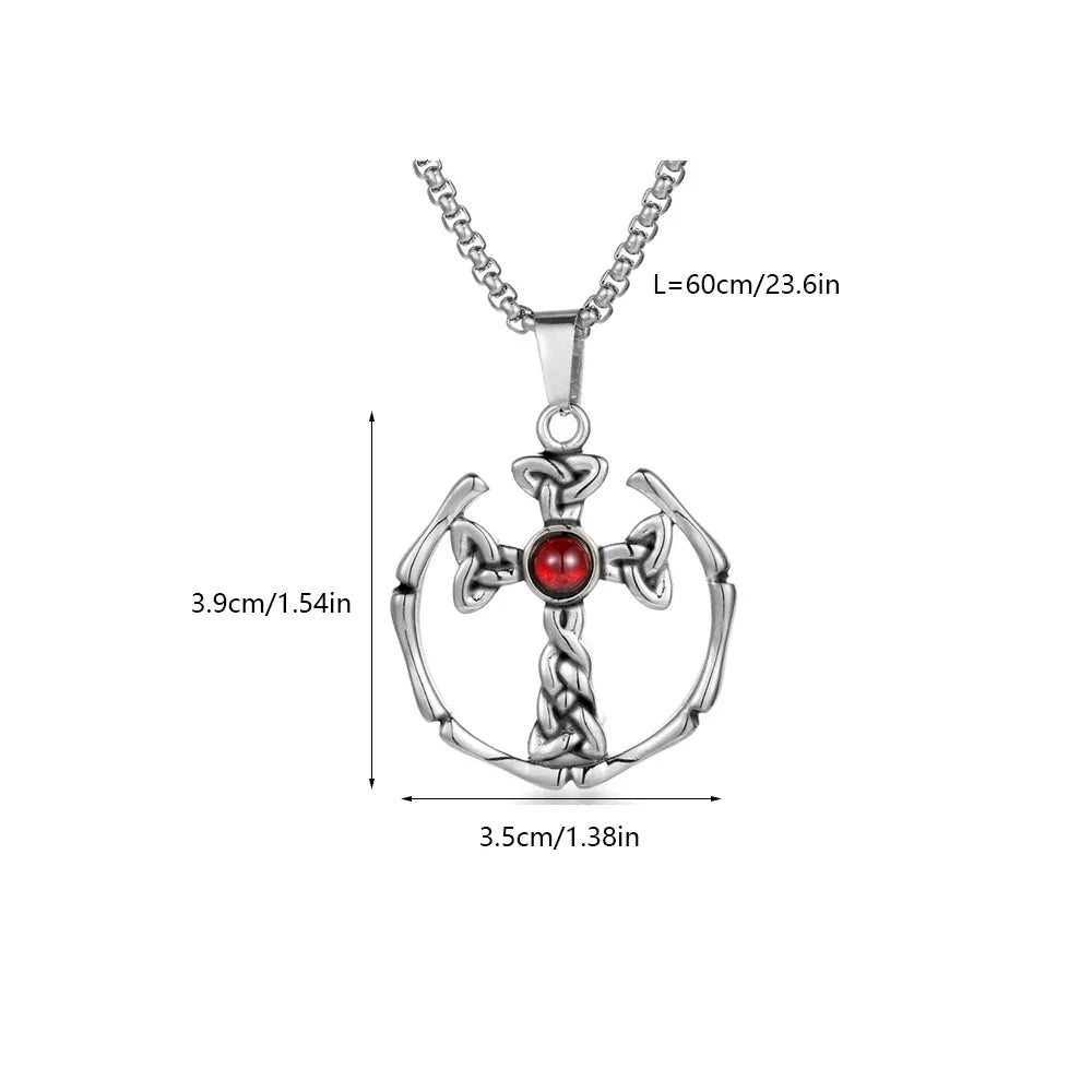 Wholesale Jewelry Casual Modern Style Simple Style Cross 304 Stainless Steel Zircon 18K Gold Plated Polishing Hollow Out Inlay Pendant Necklace