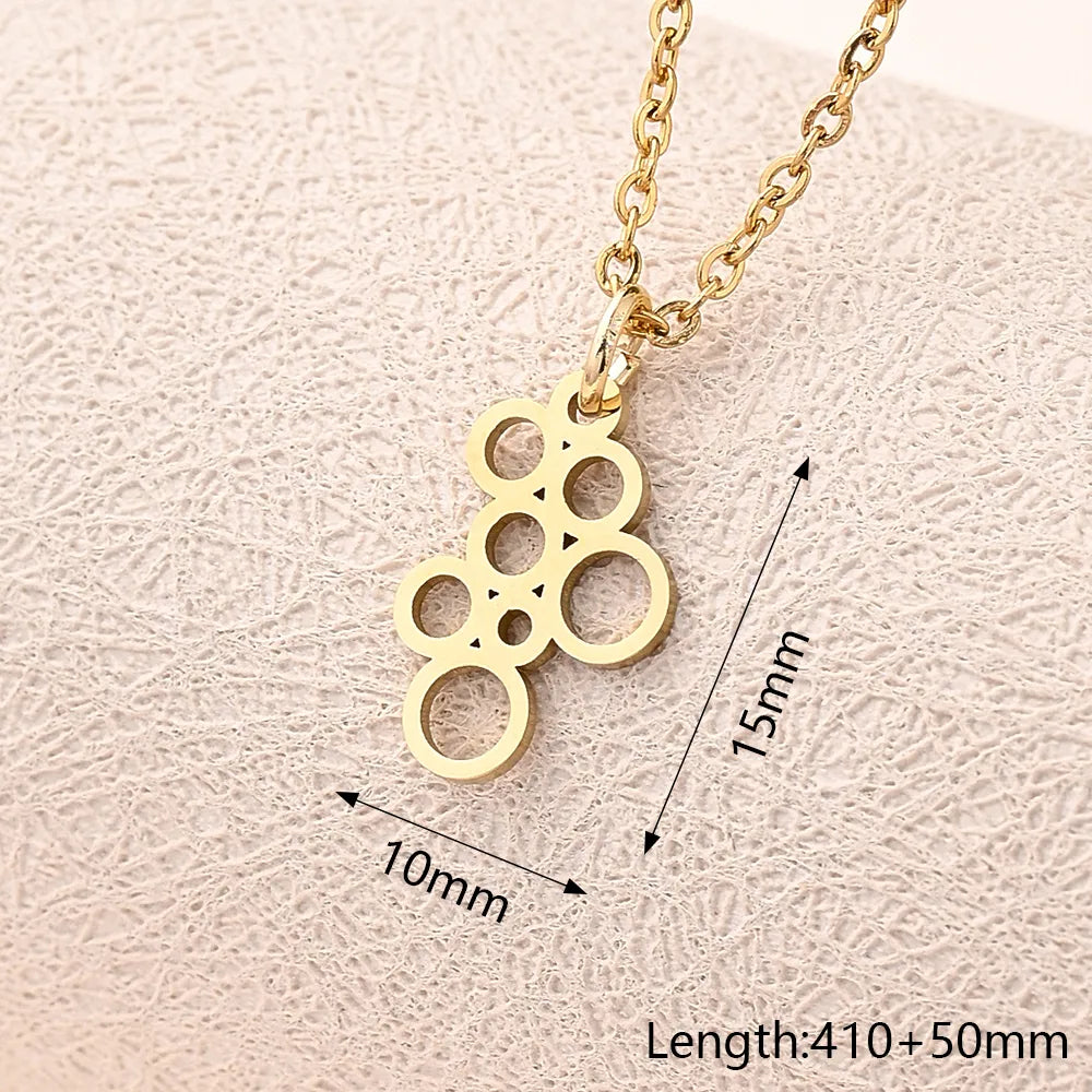 Wholesale Jewelry Casual Modern Style Simple Style Letter Heart Shape Feather 304 Stainless Steel Gold Plated Polishing Plating Pendant Necklace