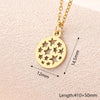 Wholesale Jewelry Casual Modern Style Simple Style Sun Star Moon 304 Stainless Steel Gold Plated Polishing Plating Pendant Necklace