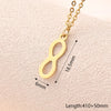 Wholesale Jewelry Casual Simple Style Animal Map Heart Shape 304 Stainless Steel Gold Plated Polishing Necklace