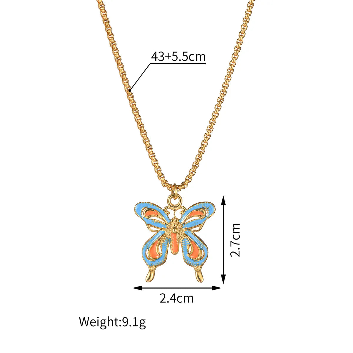 Wholesale Jewelry Casual Simple Style Dragonfly Butterfly 304 Stainless Steel Plating Pendant Necklace