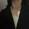 Wholesale Jewelry Casual Simple Style Geometric Titanium Steel Plating Necklace