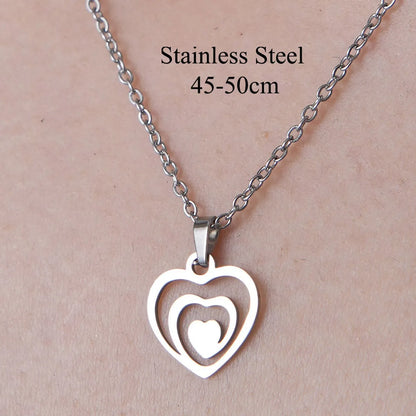 Wholesale Jewelry Casual Simple Style Infinity Life Tree 201 Stainless Steel Polishing Hollow Out Pendant Necklace