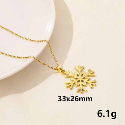 Wholesale Jewelry Casual Simple Style Leaves 304 Stainless Steel Pendant Necklace