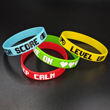 Wholesale Jewelry Casual Simple Style Letter Silica Gel Wristband