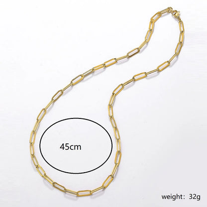 Wholesale Jewelry Casual Simple Style Solid Color 201 Stainless Steel Choker