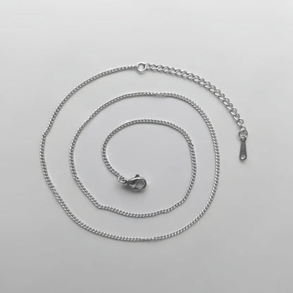 Wholesale Jewelry Casual Simple Style Solid Color 201 Stainless Steel Necklace