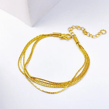 Wholesale Jewelry Casual Simple Style Solid Color Titanium Steel Layered Bracelets Necklace