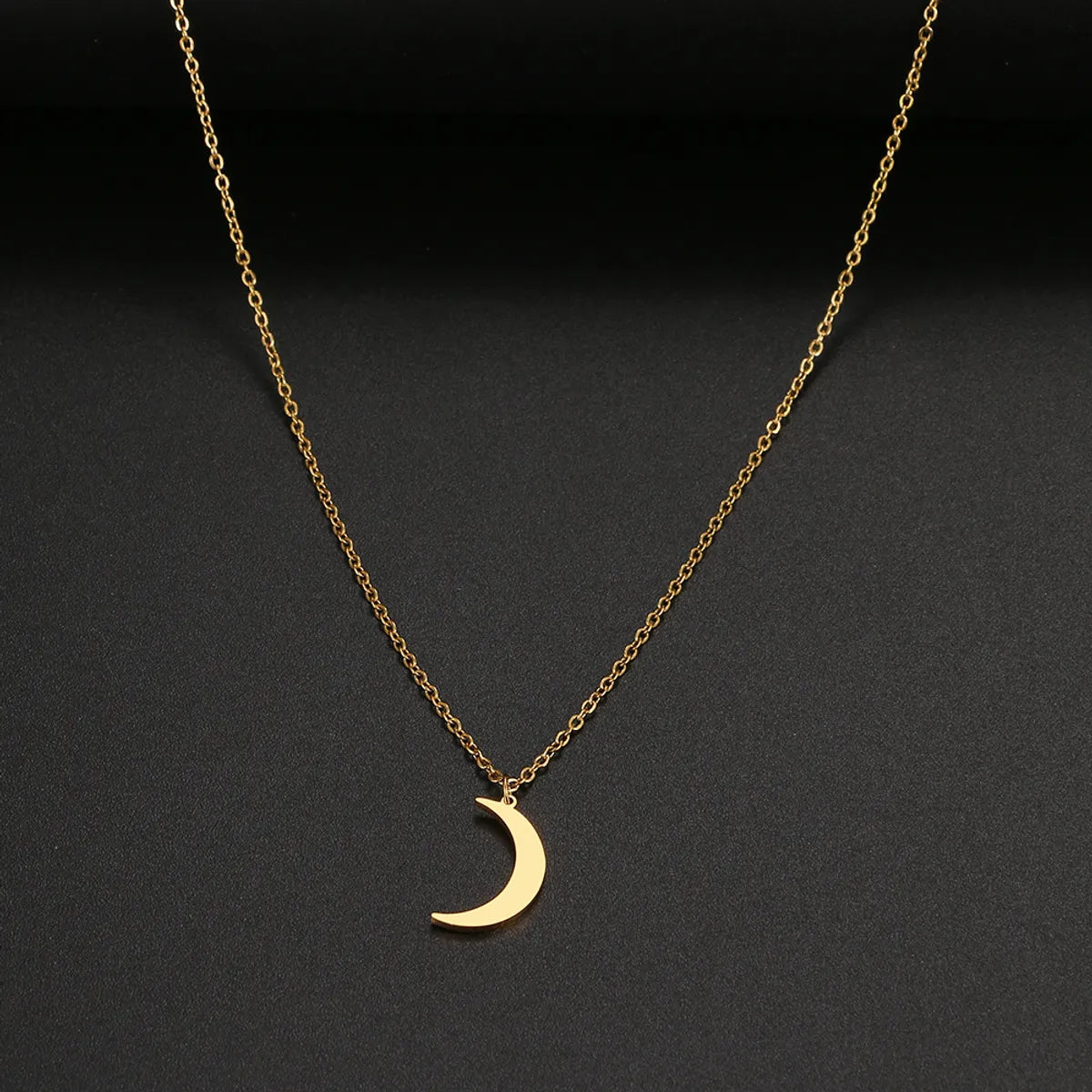 Wholesale Jewelry Casual Simple Style Sun Moon 304 Stainless Steel Hollow Out Pendant Necklace