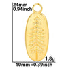 Wholesale Jewelry Casual Simple Style Tree 304 Stainless Steel 18K Gold Plated Pendant Necklace Necklace Pendant