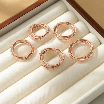 Wholesale Jewelry Casual Sweet Simple Style Circle Titanium Steel Rings