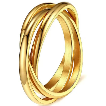 Wholesale Jewelry Casual Sweet Simple Style Circle Titanium Steel Rings