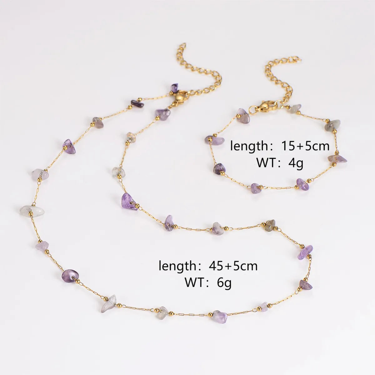 Wholesale Jewelry Casual Sweet Simple Style Round 304 Stainless Steel Bracelets Necklace