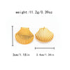 Wholesale Jewelry Casual Tropical Shell 304 Stainless Steel 14K Gold Plated Plating Rings Earrings