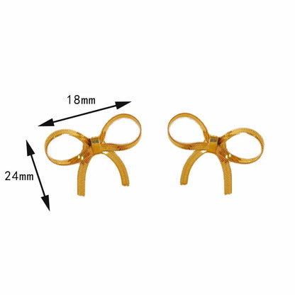 Wholesale Jewelry Casual Vacation Bow Knot 304 Stainless Steel 16K Gold Plated White Gold Plated Gold Plated Plating Bracelets Earrings Necklace