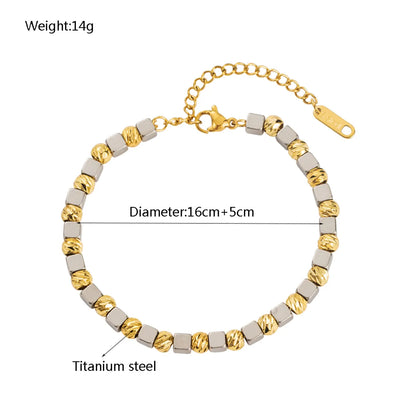 Wholesale Jewelry Casual Vacation Classic Style Heart Shape 304 Stainless Steel Beaded Jewelry Set