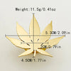 Wholesale Jewelry Casual Vintage Style Tropical Leaves 304 Stainless Steel 14K Gold Plated Plating Hollow Out Open Rings