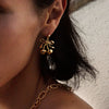 Wholesale Jewelry Cherry Shape Geometric Stainless Steel Electroplated Earrings For Women