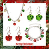 Wholesale Jewelry Christmas Bell Alloy Electroplated Necklace Bracelet Earrings Set