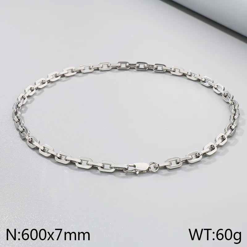 Wholesale Jewelry Classic Style Commute Geometric 304 Stainless Steel Bracelets Necklace