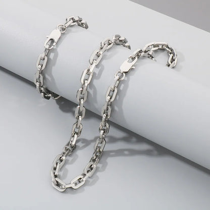 Wholesale Jewelry Classic Style Commute Geometric 304 Stainless Steel Bracelets Necklace