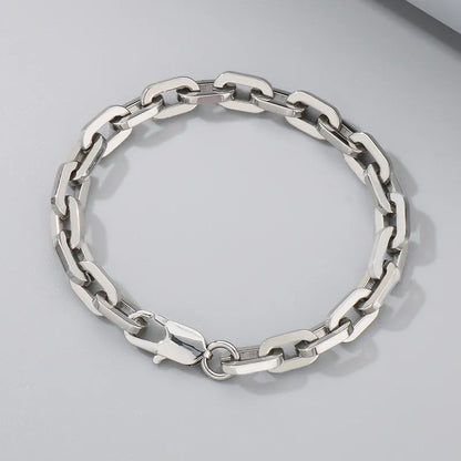 Wholesale Jewelry Classic Style Commute Geometric 304 Stainless Steel Bracelets Necklace