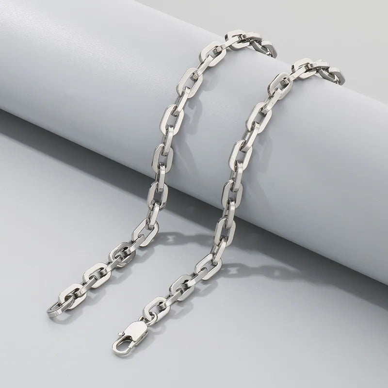 Wholesale Jewelry Classic Style Commute Geometric 304 Stainless Steel Bracelets Necklace