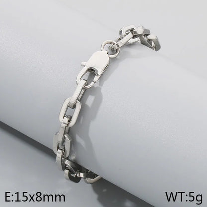 Wholesale Jewelry Classic Style Commute Geometric 304 Stainless Steel Bracelets Necklace