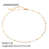 Wholesale Jewelry Classic Style Geometric 304 Stainless Steel 18K Gold Plated Necklace