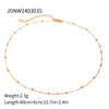 Wholesale Jewelry Classic Style Geometric 304 Stainless Steel 18K Gold Plated Necklace