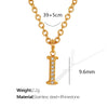 Wholesale Jewelry Classic Style Letter Titanium Steel Rhinestones Plating Inlay Pendant Necklace