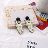 Wholesale Jewelry Classic Style Spider Wood Printing Drop Earrings