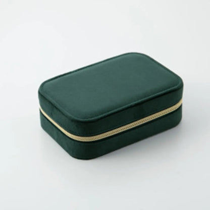 Wholesale Jewelry Classical Vacation Solid Color Velvet Jewelry Boxes