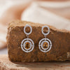 Wholesale Jewelry Clavicle Chain Necklace Pendant Highend Luxury 925 Sterling Silver 18K Gold Plated Geometric Design Set With Gems