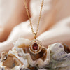 Wholesale Jewelry Clavicle Chain Necklace Pendant Highend Luxury 925 Sterling Silver 18K Gold Plated Geometric Design Set With Gems