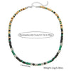 Wholesale Jewelry Coconut Shell Green Peacock Stone Handmade Geometric Style Necklace Unisex