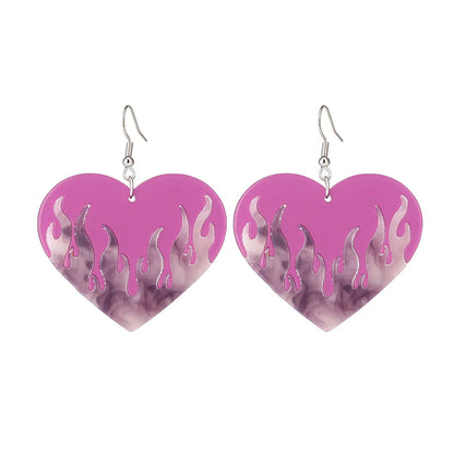 Heart No Inlaid Earrings