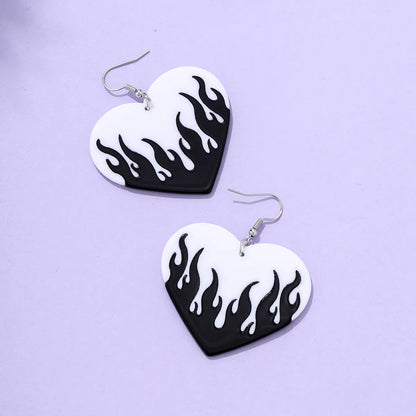 Heart No Inlaid Earrings