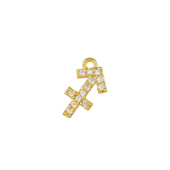 Wholesale Jewelry Constellation Brass 18K Electroplated Micro Set Zircon Pendant